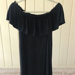 Abercrombie and Fitch Black off the shoulder dress